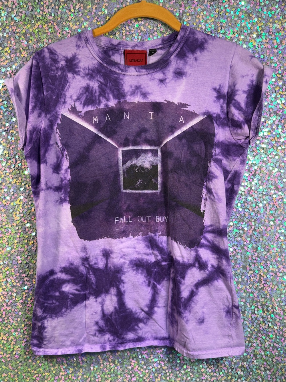 ULTRAKULT Fall Out Boy 'Mania' Purple Tie-Dye Tee